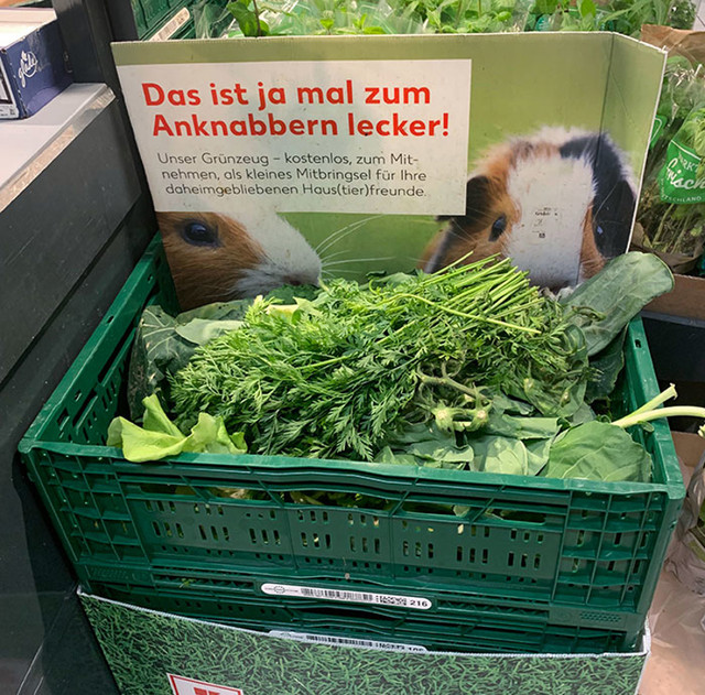 Besplatni listovi povrća za kućne ljubimce u mom lokalnom supermarket
