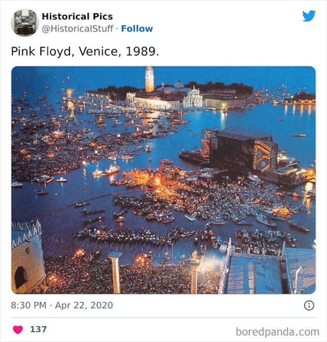 Nastup Pink Floyda u Veneciji 1989.. Veličanstveno!
