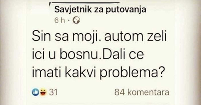 Tip je tražio savjet preko Fejsa, plakat ćete od smijeha kad vidite komentar jedne žene