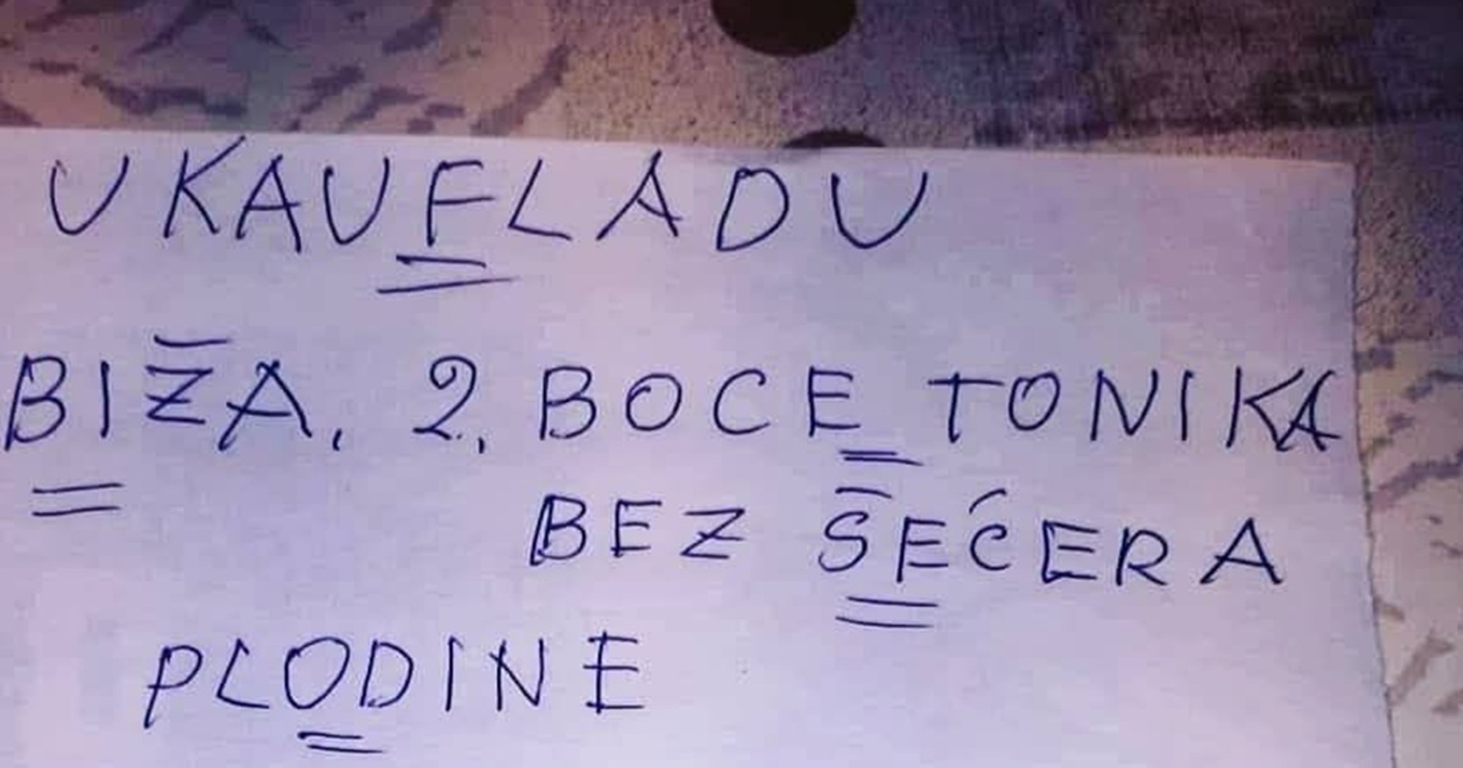 Popis za kupovinu jedne bake najslađa je stvar koju ćete vidjeti danas, rastopit ćete se