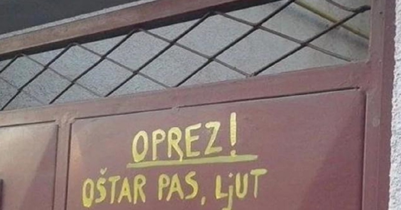 Upozorenje na kapiji postalo je hit zbog neočekivanog detalja, morate vidjeti