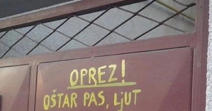 Upozorenje na kapiji postalo je hit zbog neočekivanog detalja, morate vidjeti