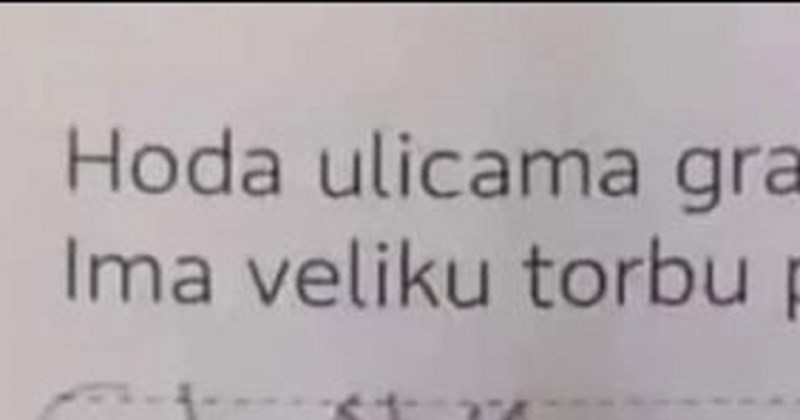 Dijete je odgovorom na školski zadatak nasmijalo cijelu regiju, morate vidjeti ovaj biser