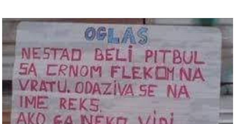 Obavijest fotkana negdje u susjedstvu hit je u regiji, odmah ćete vidjeti zašto