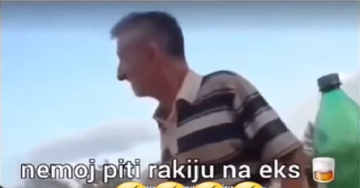 Tip je popio previše rakije pa mu je prijatelj savjetovao da više ne eksira, njegov odgovor je plač