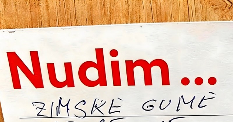 Tip nudi zimske gume na oglasnoj ploči u Kauflandu, odmah ćete vidjeti zašto je fotka hit