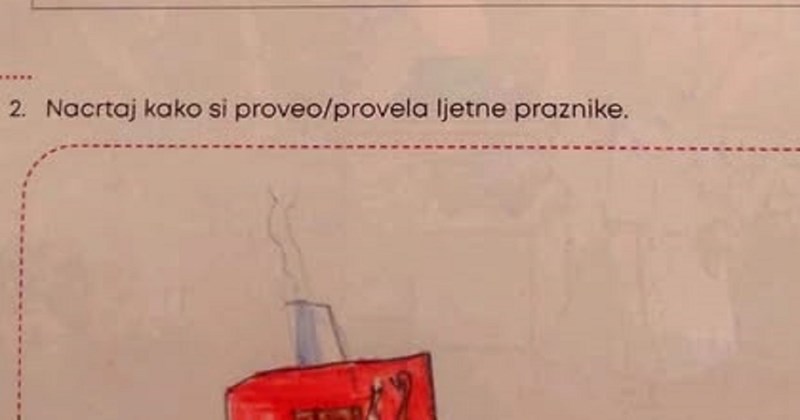 Djeca su dobila zadatak da opišu kako su proveli ljeto, biser ovog dečka iz Dalmacije ući će u anale