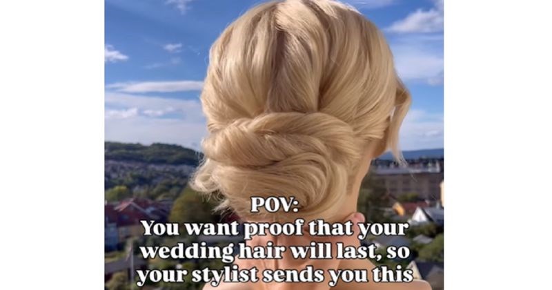Od frizerke je tražila garanciju da će joj frizura izdržati pir, morate vidjeti njen odgovor