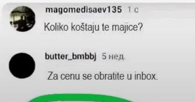 Tip je urnebesnim komentarom očitao bukvicu prodavačima na Fejsu, morate vidjeti