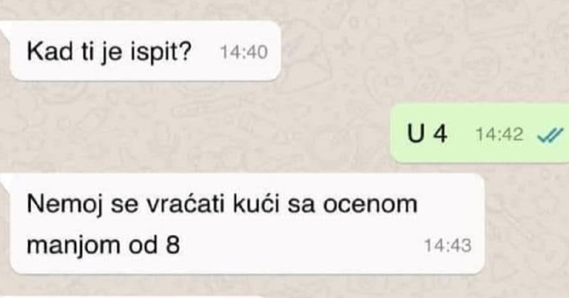 Dopisivanje studenta i majke nakon ispita nasmijalo je regiju, za sve je zaslužan urnebesni detalj