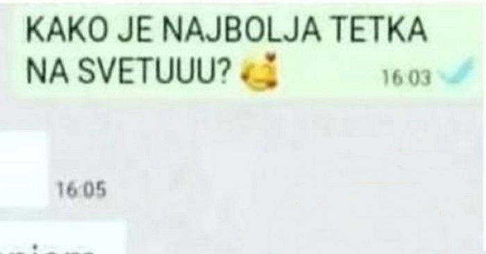 Nećakinja se htjela ulizati teti, ova prozrela njen plan i odmah je srezala. Dopisivanje je hit!