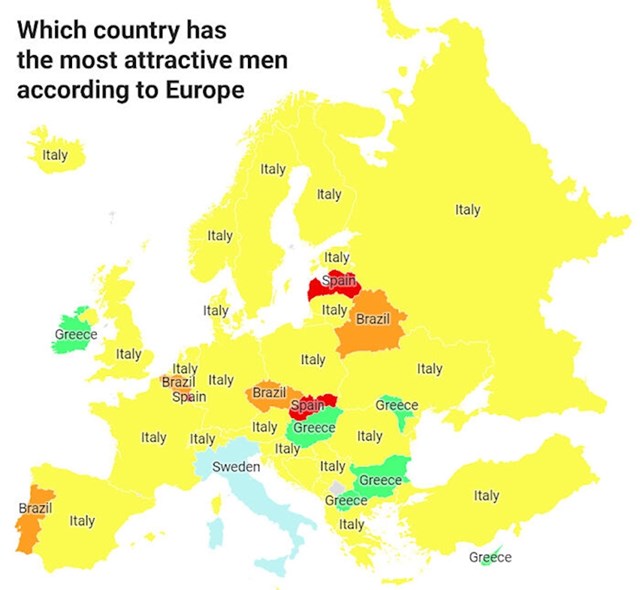 Europljanke biraju nacije s najzgodnijim muškarcima