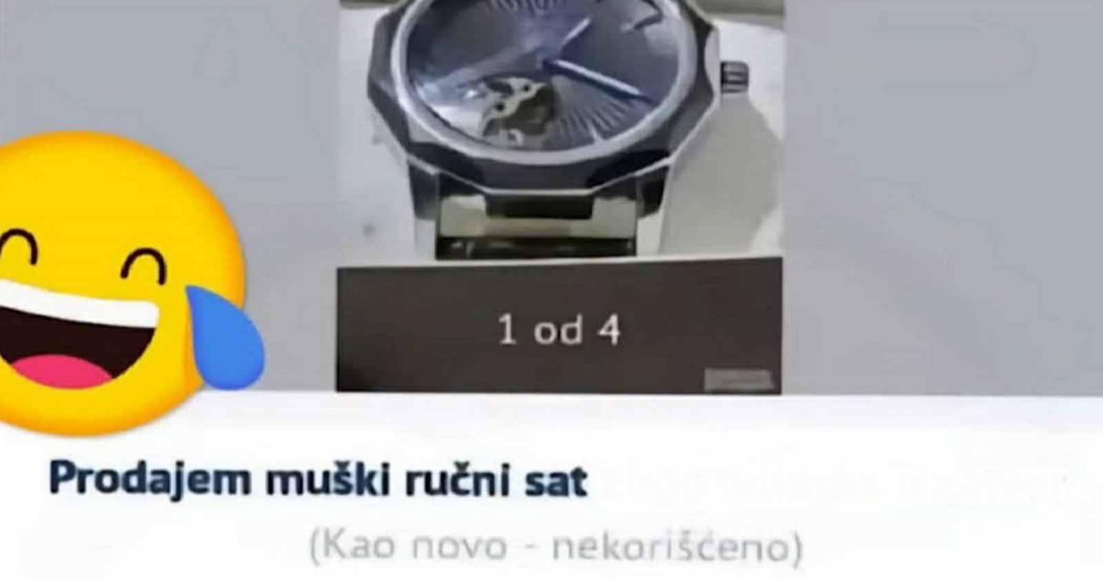 Tip prodaje ručni sat iz bizarno-urnebesnog razloga, čim vidite fotku shvatit ćete zašto je hit