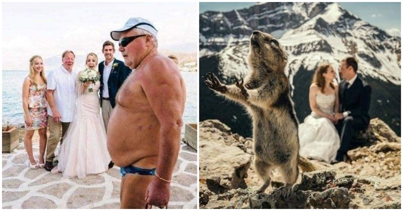 18 puta kada su nepozvani gosti uletjeli u vjenčane fotke i učinili ih još spektakularnijima