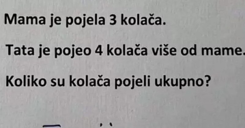 Odgovor učenika na matematički zadatak obišao je Hrvatsku, genijalan je