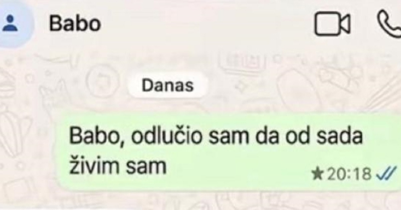 Oduševio se kad se sin odlučio odseliti, nastavak dopisivanja srušio mu je sve nade. Fotka je hit