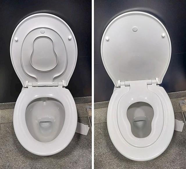 Wc daska koja ima više nastavaka za djecu i odrasle