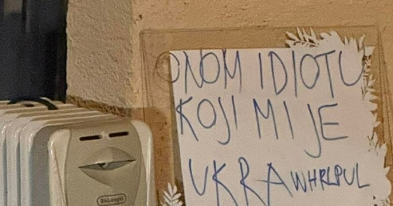 Ostavio je poruku tipu koji mu je ukrao klimu ispred zgrade, ovo jednostavno morate vidjeti