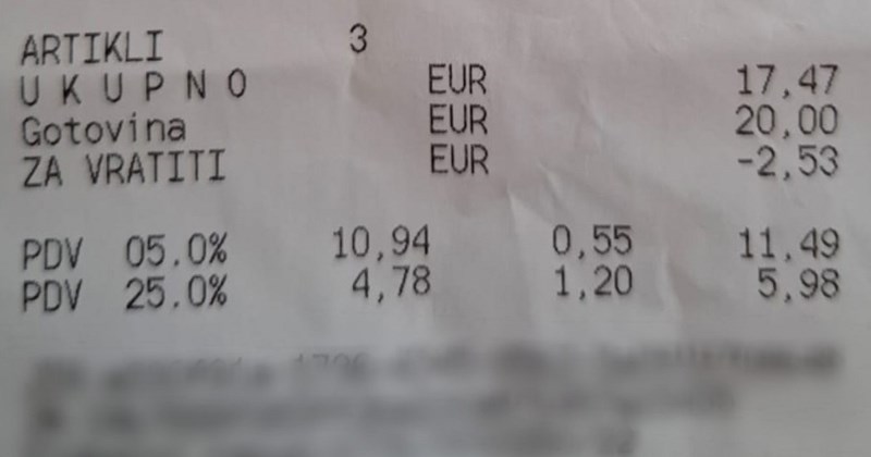 Naziv artikla na ovom računu nasmijao je prvo kupca, a onda i mreže! Morate vidjeti