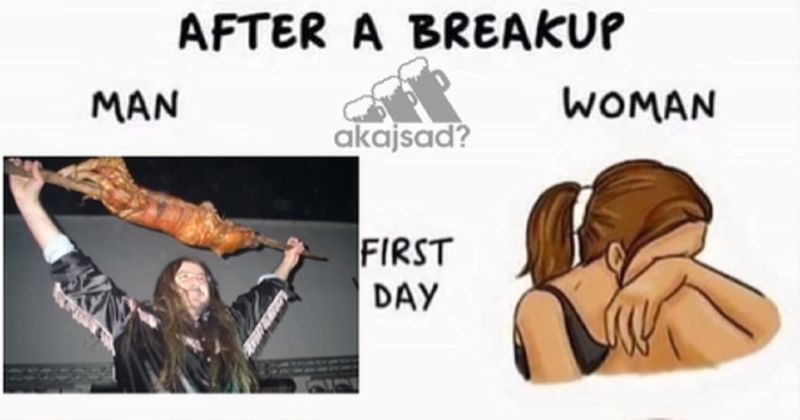 Fora o ponašanju muškaraca i žena nakon prekida hit je na Fejsu, urnebesna je i totalno pogođena!