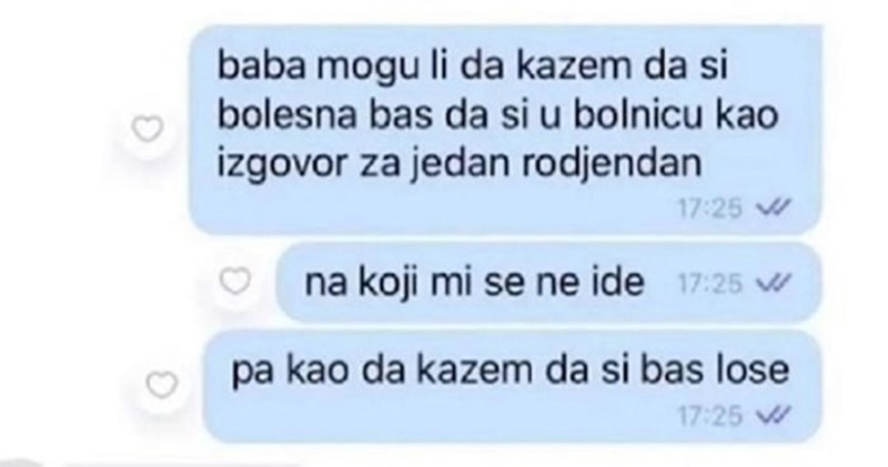 Pitala je baku za pomoć da se izvuče iz dogovora na koji joj se ne ide, bakin odgovor postao hit