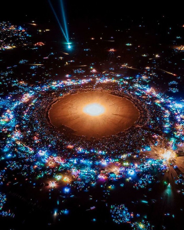 Burning Man iz zraka