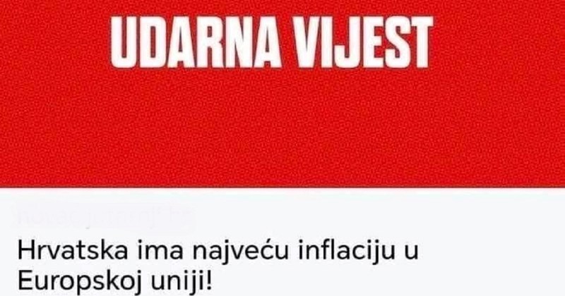 Na vijest da smo prvaci u stopi inflacije u Europi, tip je imao najgenijalniji komentar! Hitčina je!