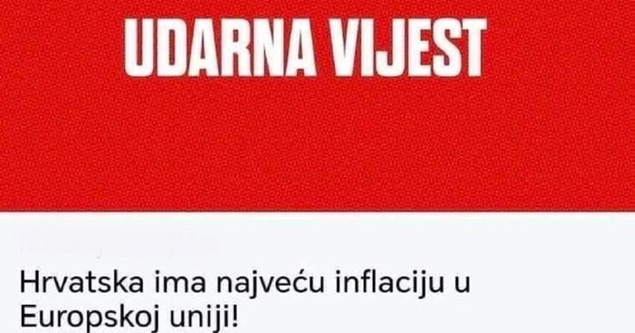 Na vijest da smo prvaci u stopi inflacije u Europi, tip je imao najgenijalniji komentar! Hitčina je!