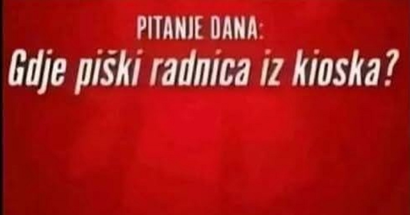 Na Fejsu raspravljaju o tome gdje vrše nuždu radnice s kioska, teorija ovog tipa nasmijala je tisuće