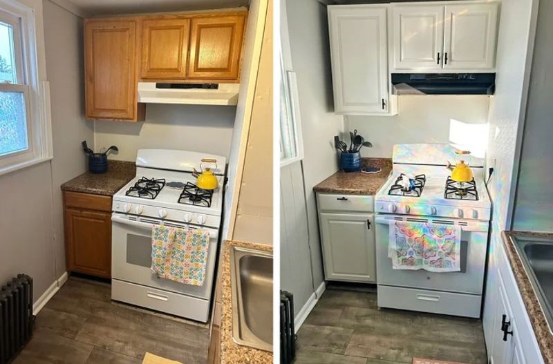 “Živim u unajmljenom stanu. Već sam imao male kuhinje, ali ovo je najmanja ikad. Odlučio sam malo dotjerati svoju malu kuhinju!”