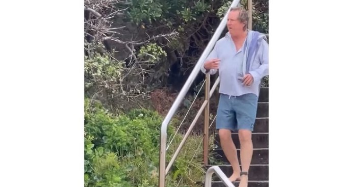 Muškarac slučajno prošetao pistom Australskog tjedna mode dok je išao na plivanje, snimka je hit