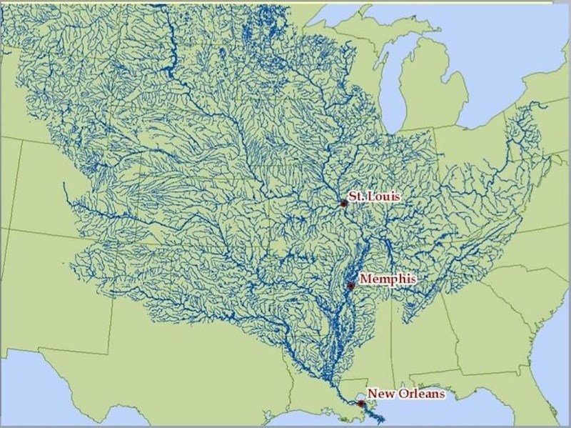 Mississippi i svi njeni pritoci