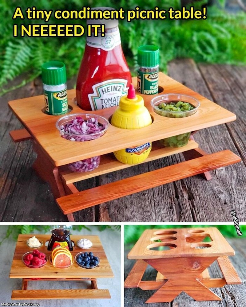 Držač opreme za piknik u obliku stola za piknik