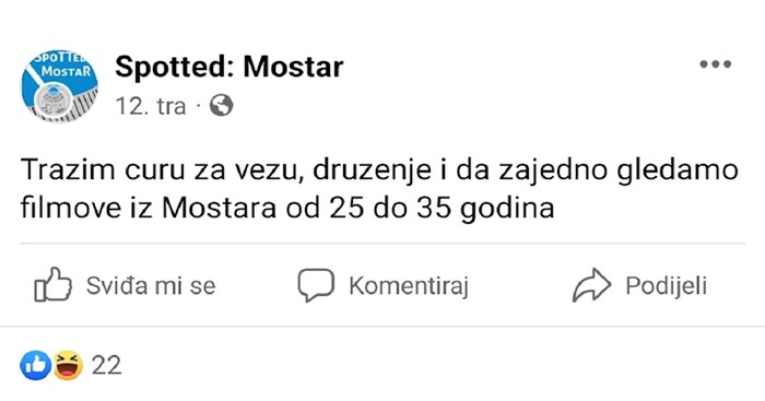 Tip je u FB grupi objavio kakvu curu traži, urnebesan komentar ukrao je svu pozornost. Hit je!