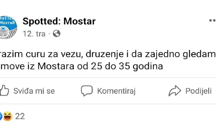 Tip je u FB grupi objavio kakvu curu traži, urnebesan komentar ukrao je svu pozornost. Hit je!