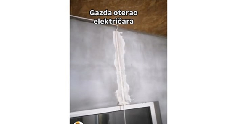 Tip iz susjedstva posvađao se s električarom pa sam odradio njegov posao, morate vidjeti rezultat