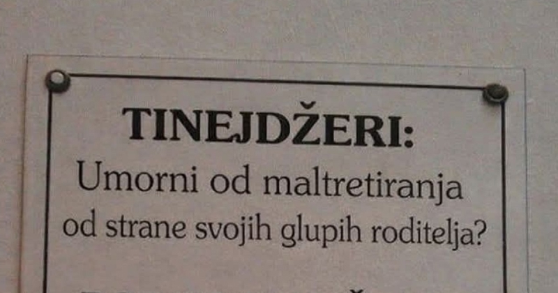 Netko je vidio plakat sa savjetima za tinejdžere i morao ga je slikati, roditelji su oduševljeni