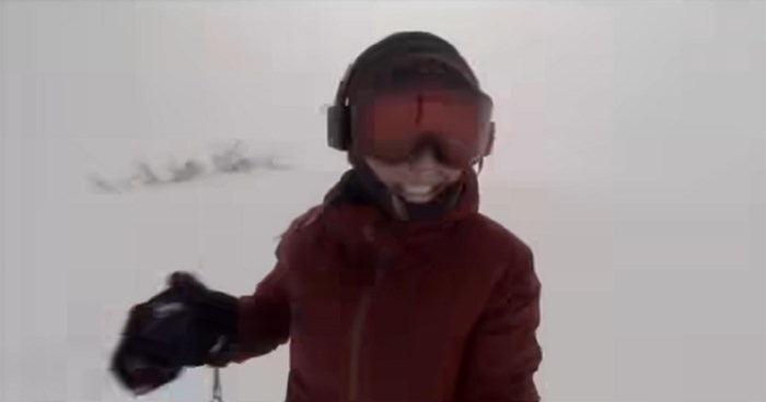 Snowboarderica se snimala u vožnji, kada je naknadno pregledala video ostala je šokirana