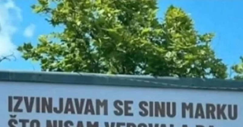 Mama je zakupila billboard za ispriku sinu, njena poruka obišla je regiju
