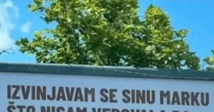 Mama je zakupila billboard za ispriku sinu, njena poruka obišla je regiju
