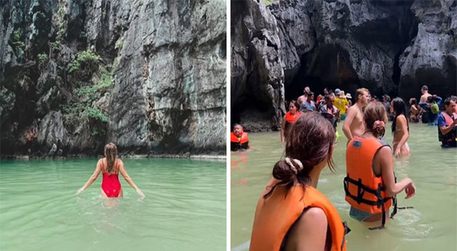 Sirena u moru prsluka za spašavanje