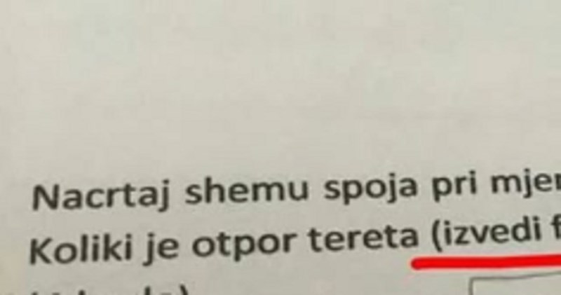 Učenik nije znao rješenje zadatka iz fizike, ali je dao neočekivan i totalno genijalan odgovor