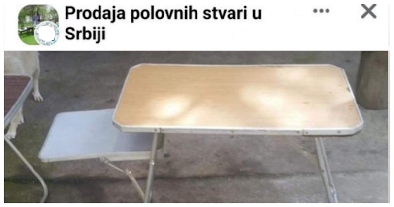 Tip iz Srbije prodavao je stol na rasklapanje, oglas je postao teški hit zbog urnebesnog opisa