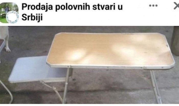 Tip iz Srbije prodavao je stol na rasklapanje, oglas je postao teški hit zbog urnebesnog opisa