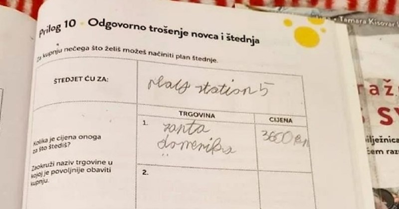 Odgovor iz zadaće ovog učenika nasmijao je cijelu Hrvatsku, odmah ćete vidjeti zašto