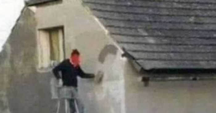 Fotka Bosanca koji uređuje fasadu bez ljestvi obišla je regiju, morate vidjeti kako se snašao