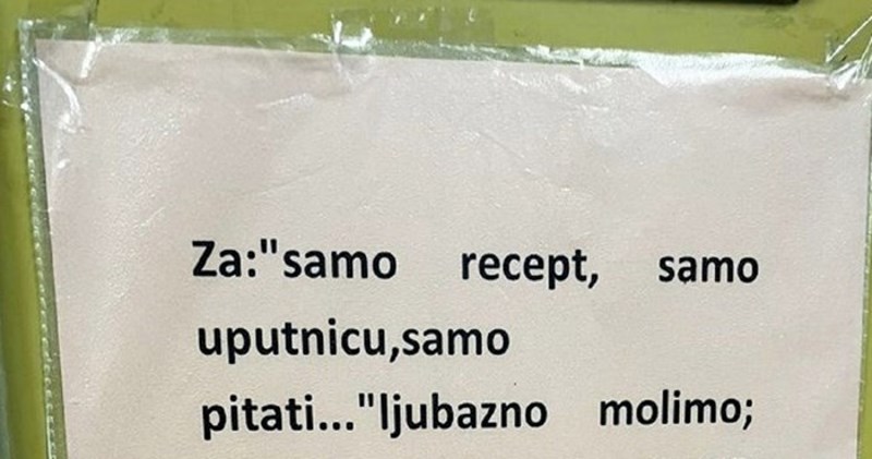 Obavijest u čekaonici jednog doktora u Bosni oduševila je mreže, morate vidjeti