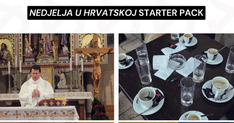 Netko je napravio "startni paket" svake, ali baš svake nedjelje u Hrvata. Fora je nasmijala tisuće