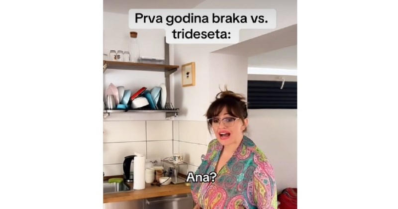 Skeč o razlici između prve i tridesete godine braka nasmijao je ekipu na Fejsu, morate vidjeti