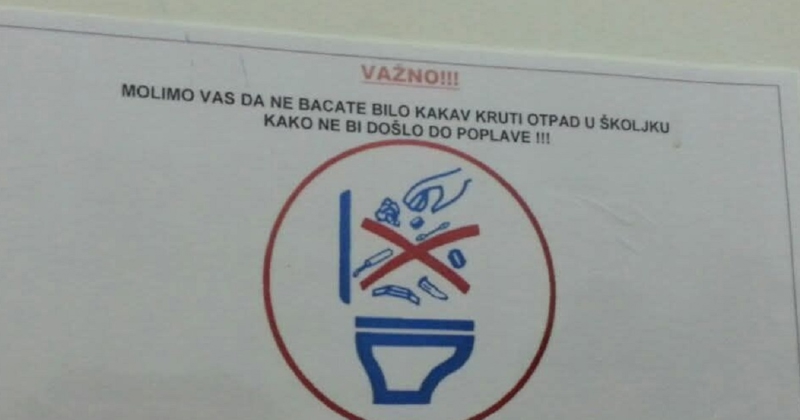 Komična obavijest u zahodu kafića u Dalmaciji masovno se šera na mrežama, morate vidjeti